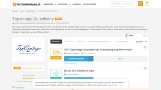 
                            7. 10%-Gutschein von Topvintage | Gutscheinsammler.de