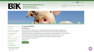 
                            4. 10 Jahre VETIDATA / Bundestierärztekammer e.V.