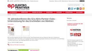 
                            4. 10. Jahreskonferenz des Gira-Aktiv-Partner-Clubs - Unterstützung für ...