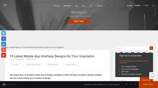 
                            8. 10 Latest Mobile App Interface Design Examples/Templates in 2018