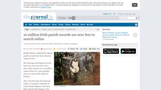 
                            12. 10 million Irish parish records are now free to search ... - TheJournal.ie
