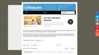 
                            2. 10 Minuten Mail - Verlauf