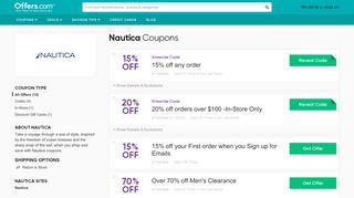 
                            11. 10% off Nautica Coupons & Coupon Codes + Free Shipping 2019