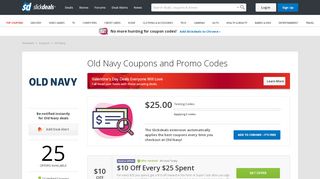 
                            7. 10% Off Old Navy Coupons, Promo Codes & Deals ~ Feb 2019