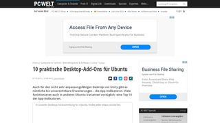
                            2. 10 praktische Desktop-Add-Ons für Ubuntu - PC-WELT