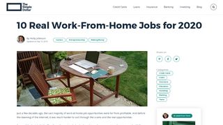 
                            13. 10 Real Work-From-Home Jobs for 2018 - The Simple Dollar