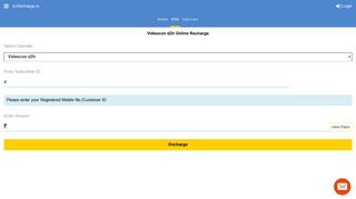 
                            5. [10 Seconds] - Videocon d2h Online Recharge Using Mobile site ...