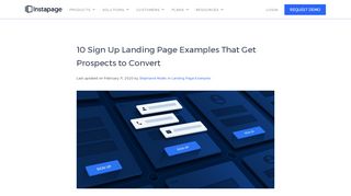 
                            1. 10 Sign Up Landing Pages to Model Your Page After for ... - ...