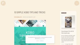 
                            5. 10 simple Kobo tips and tricks - Ebook Friendly