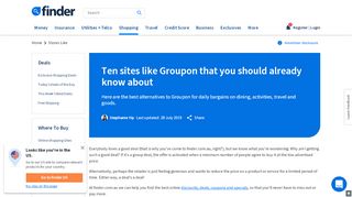
                            13. 10 sites like Groupon you should know about | finder.com.au