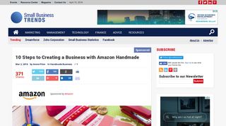 
                            10. 10 Steps to Creating a Business with Amazon Handmade - Small ...