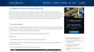 
                            9. 10 Steps to Enhance Drupal Security - Interserver Tips