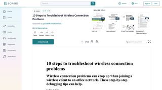 
                            4. 10 Steps to Troubleshoot Wireless Connection Problems | Ieee 802.11 ...