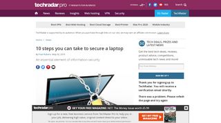 
                            8. 10 steps you can take to secure a laptop | TechRadar