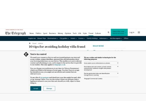 
                            12. 10 tips for avoiding holiday villa fraud - The Telegraph