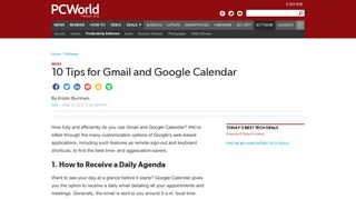 
                            10. 10 Tips for Gmail and Google Calendar | PCWorld