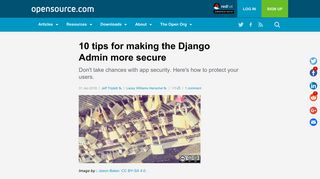 
                            7. 10 tips for making the Django Admin more secure | Opensource.com