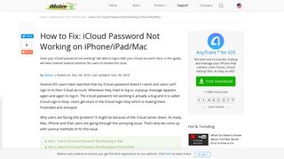 
                            13. 10 Tips to Fix iCloud Password Not Working on iPhone/iPad/Mac