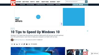 
                            5. 10 Tips to Speed Up Windows 10 ' PCMag.com