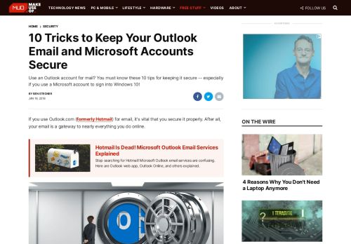 
                            8. 10 Tricks to Keep Your Outlook Email and Microsoft Accounts Secure