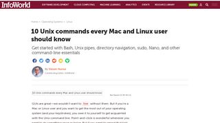 
                            12. 10 Unix commands every Mac and Linux user should know | InfoWorld