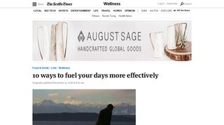 
                            13. 10 ways to fuel your days more effectively | The Seattle Times