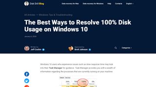 
                            8. 10 Ways to Resolve a 100% Disk Usage on Windows 10 - Disk Drill