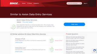 
                            12. 10+ Websites Like Axion Data Entry Services - Best Axion Data Entry ...