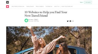 
                            7. 10 Websites to Help you Find Your Next Travel Friend