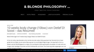 
                            11. 10 weeks body change (10bwc) von Detlef D! Soost - das Resümee ...