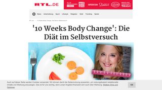 
                            12. '10 Weeks Body Change': Die Diät im Selbstversuch - RTL.de