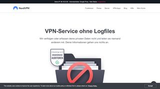 
                            7. 100% anonymes VPN: Ohne Logfiles & Logs | NordVPN