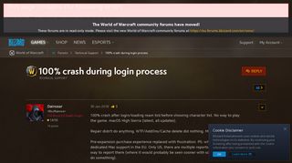 
                            5. 100% crash during login process - World of Warcraft Forums ...