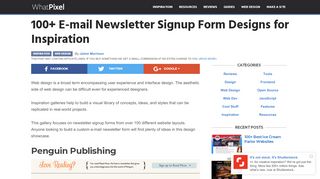 
                            10. 100+ E-mail Newsletter Signup Form Designs for Inspiration