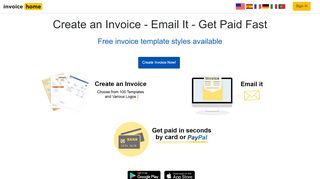 
                            3. 100 Free Invoices | Email PDFs & Get Paid Online - Invoice Home