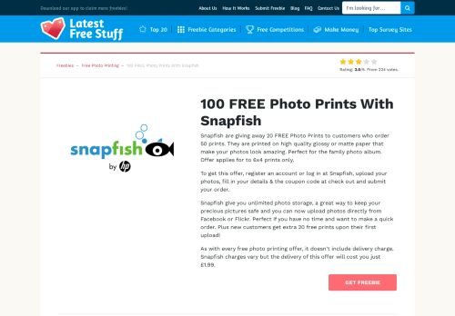 
                            13. 100 FREE Photo Prints With Snapfish | LatestFreeStuff.co.uk