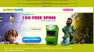 
                            5. 100 free spins - PrimeSlots
