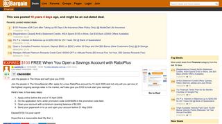 
                            10. $100 FREE When You Open a Savings Account with RaboPlus ...