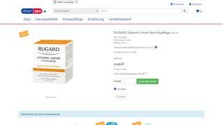 
                            8. 100 ml. RUGARD Vitamin Creme Gesichtspflege | cleverapo ...