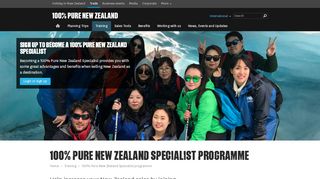 
                            1. 100% Pure New Zealand Specialist Programme - Travel Trade New ...