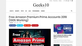 
                            9. (100% Working) Free Amazon Premium Prime Accounts 2019 ...