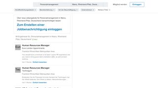 
                            12. 1.000+ Jobs für Personalmanagement in Mainz, RP | LinkedIn