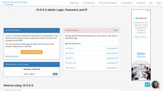 
                            4. 10.0.0.3 Admin Login, Password, and IP - Clean CSS