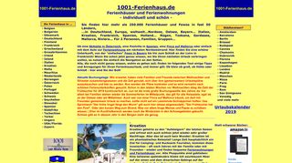 
                            5. 1001-Ferienhaus.de - Ferienhäuser und Ferienwohnungen für 2019