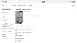 
                            5. 101 Tip & Trik Hacking - Hasil Google Books