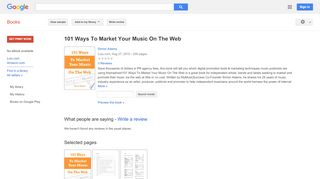 
                            8. 101 Ways To Market Your Music On The Web