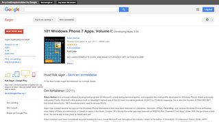 
                            10. 101 Windows Phone 7 Apps, Volume I: Developing Apps 1-50