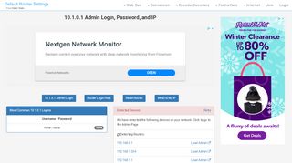 
                            1. 10.1.0.1 Admin Login, Password, and IP - Clean CSS