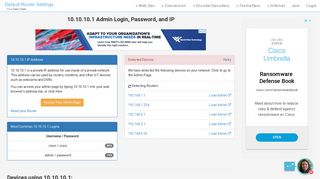 
                            4. 10.10.10.1 Admin Login, Password, and IP - Clean CSS