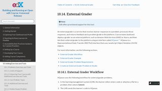 
                            13. 10.14. External Grader — Building and Running an Open edX ...